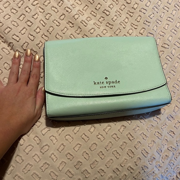 Kate Spade light teal crossbody bag - Picture 3 of 5